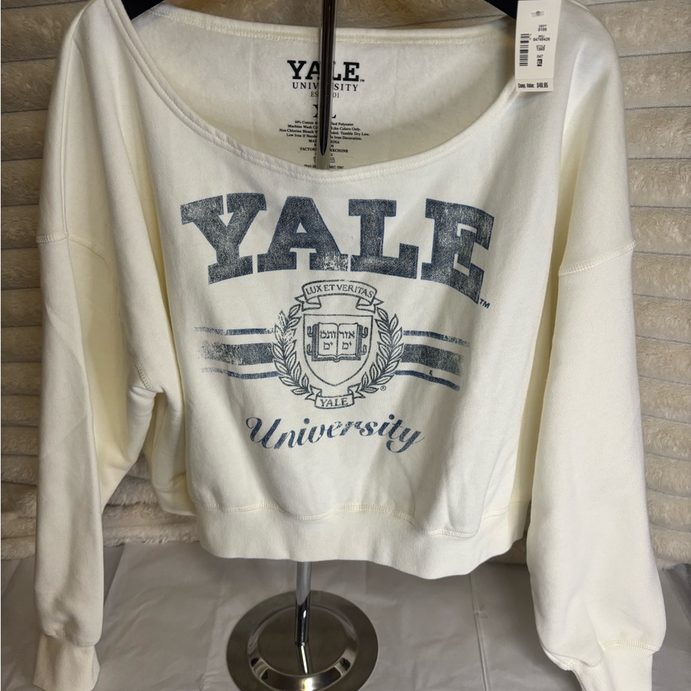 Aeropostale Cream Crew Neck Sweater
